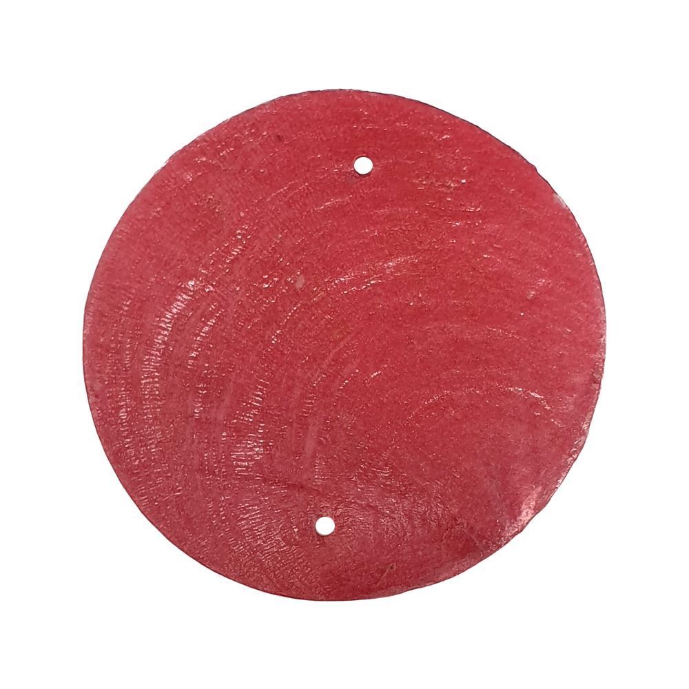 Capiz Shell Discs, 5cm Diameter with 2 holes, 45 pcs