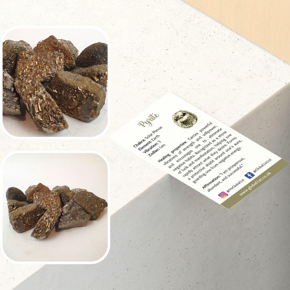 Pyrite Raw Rough Cut Crystals Pack, 1kg