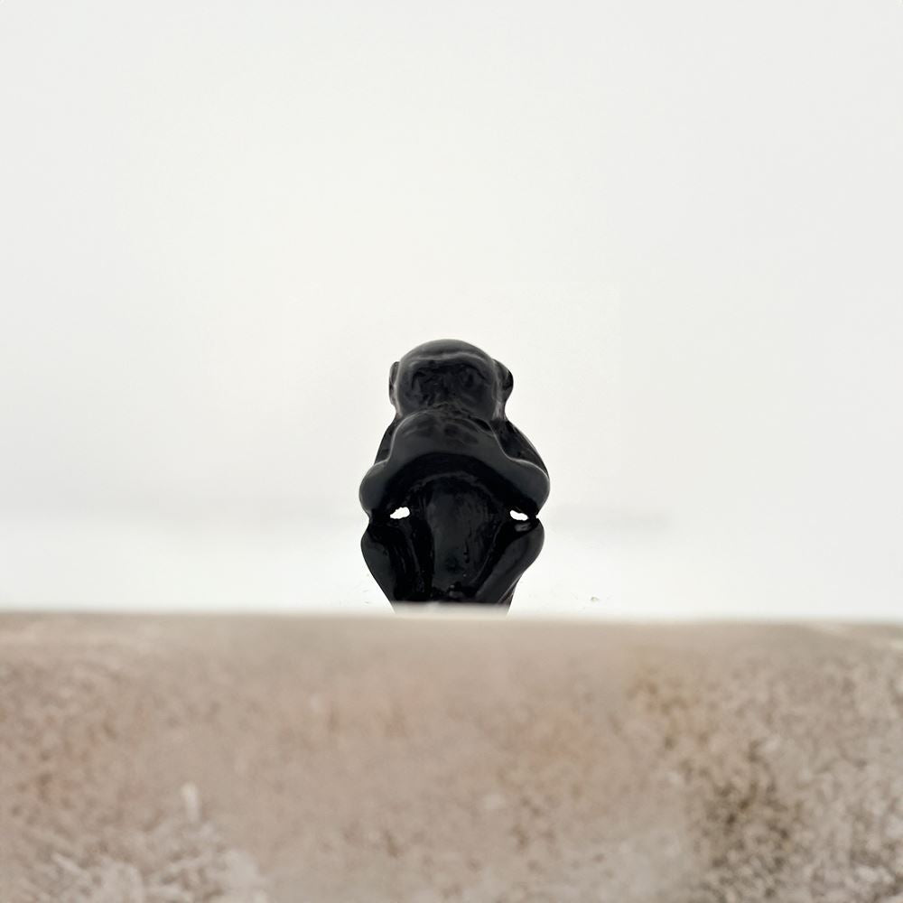 Speak No Evil Monkey Figurine, 4cm