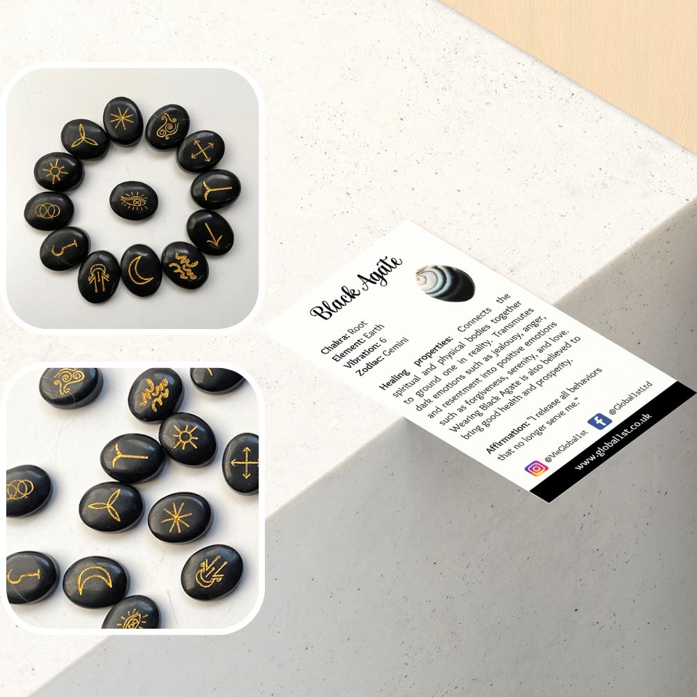 Witches Rune Set with Pouch