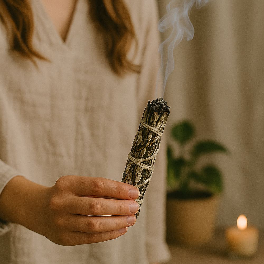 Slimline Smudge Stick, White Sage and Yerba Santa 4"