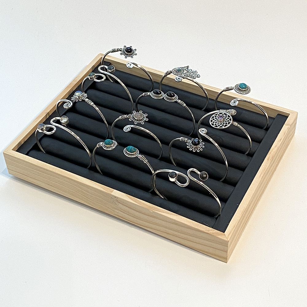 Selection of 12 Silver-Plated Adjustable Cuffs, Assorted