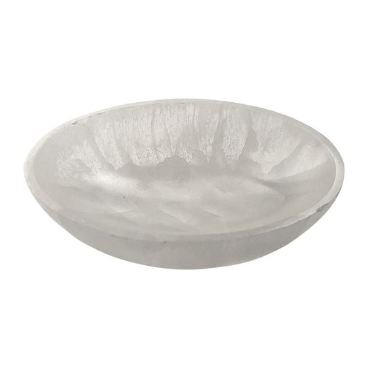 Selenite Bowl, Oval, 10cm