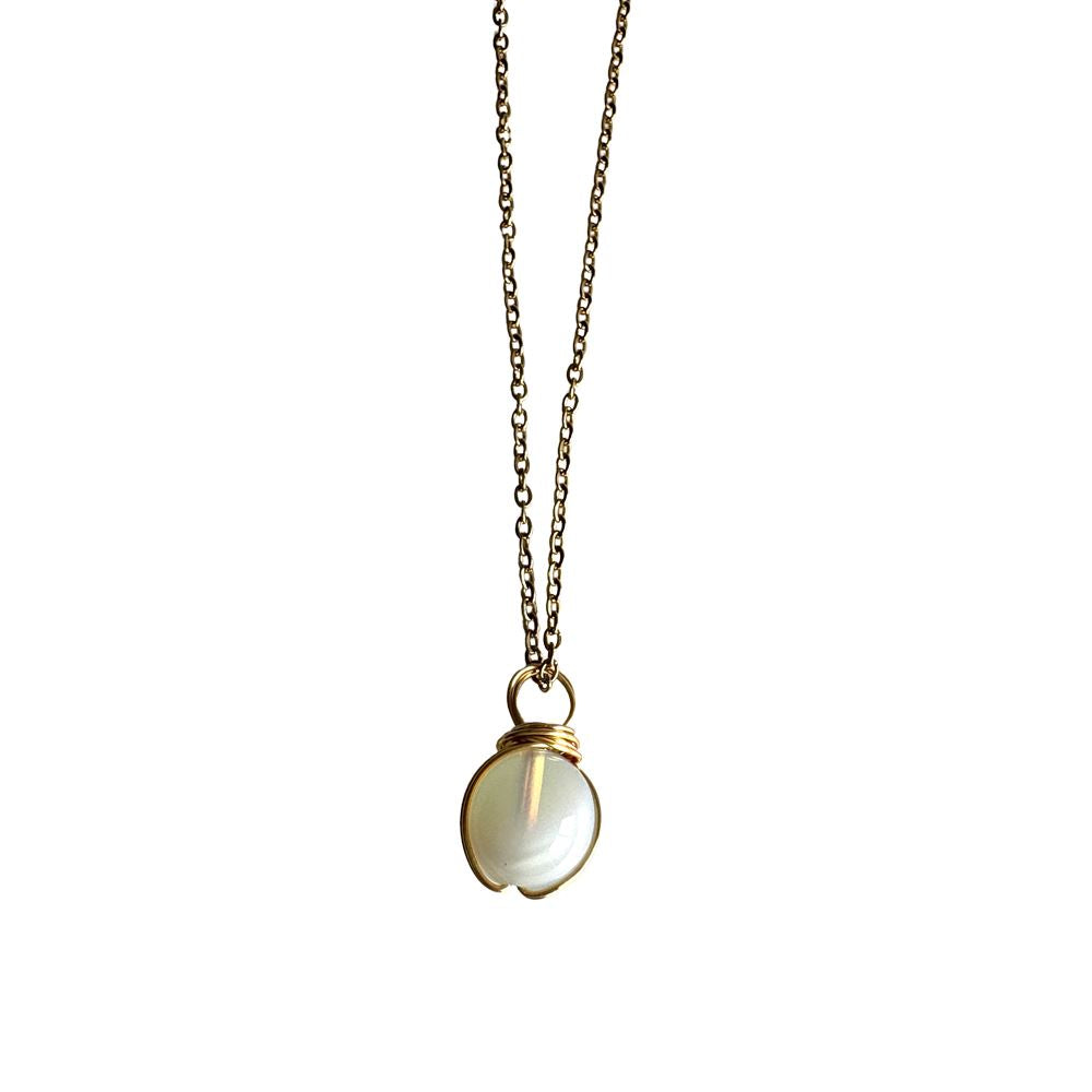 Halo Gemstone Pendant, Sphere