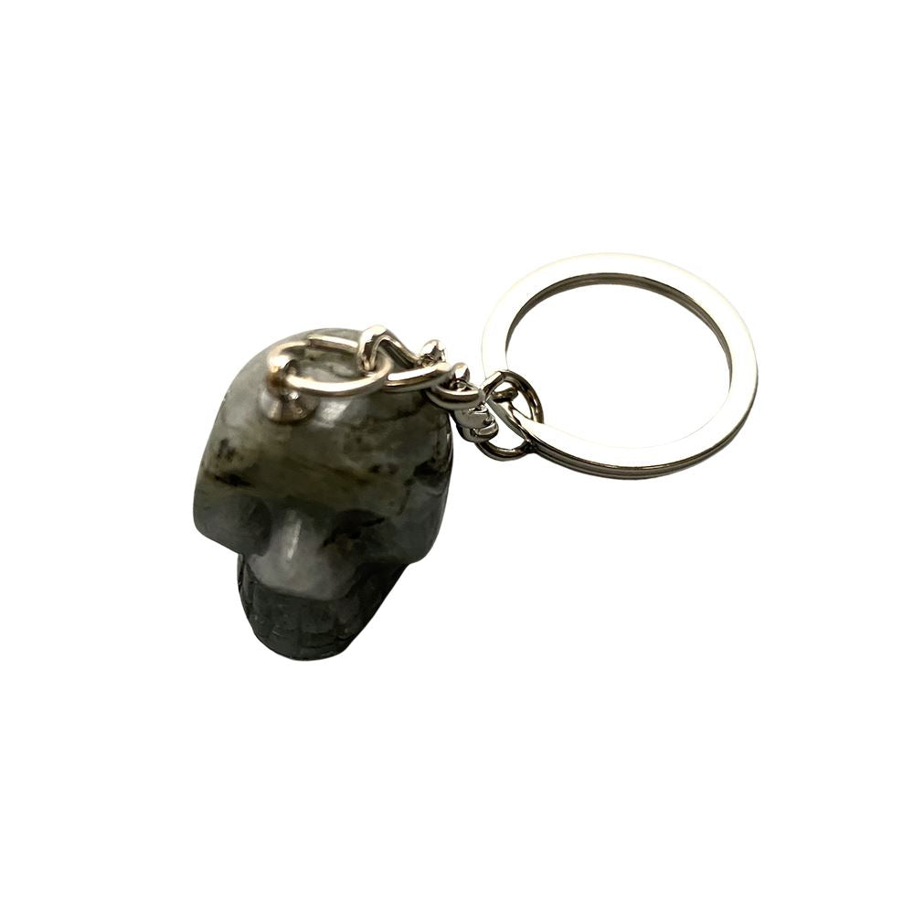 Crystal Skull Head Keychain, 2cm