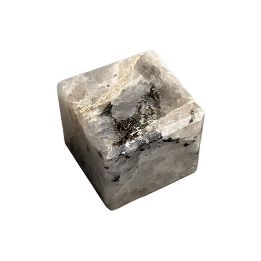 Crystal Cube, 2-2.5cm, Rainbow Moonstone