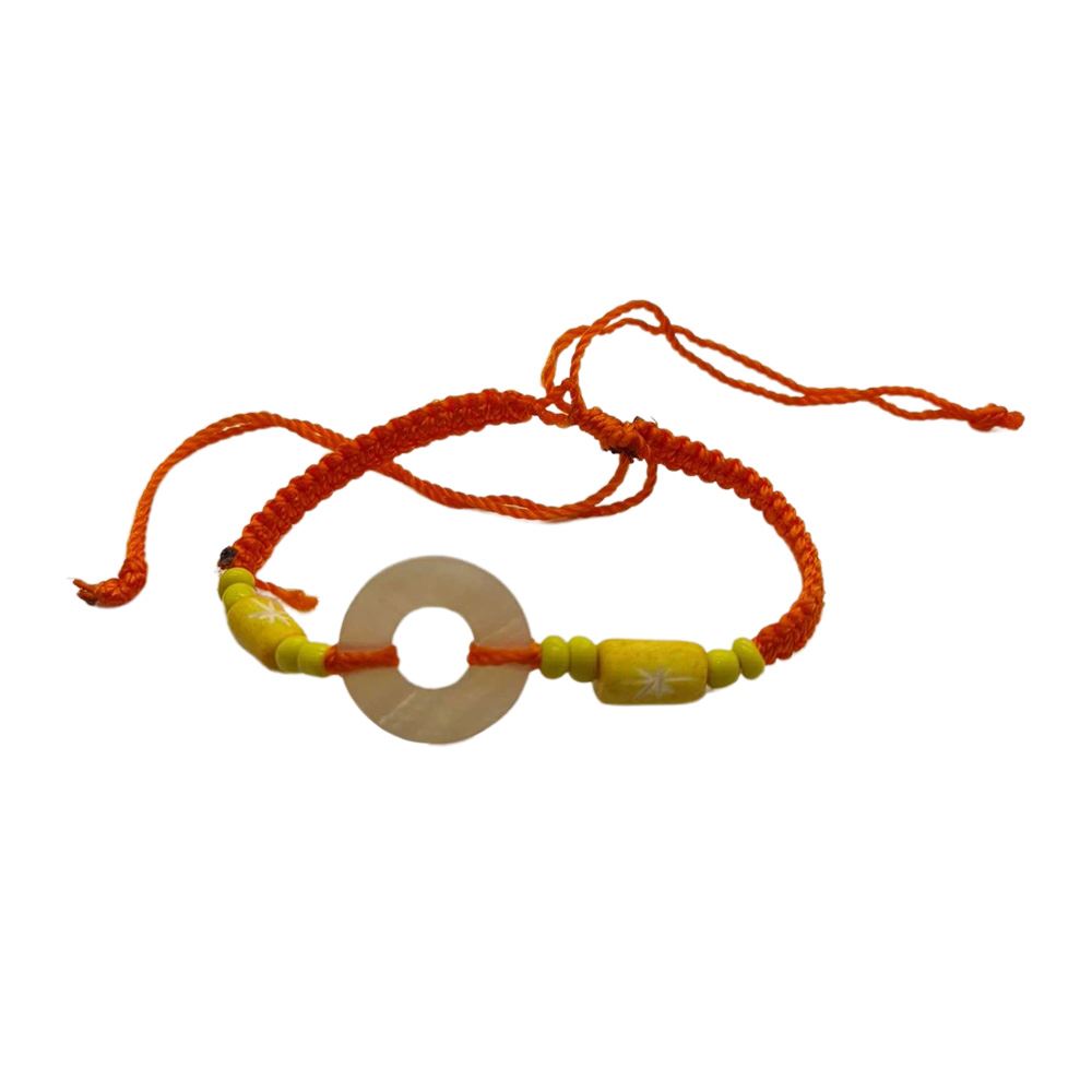 Beach Bracelet, Circle and Beads