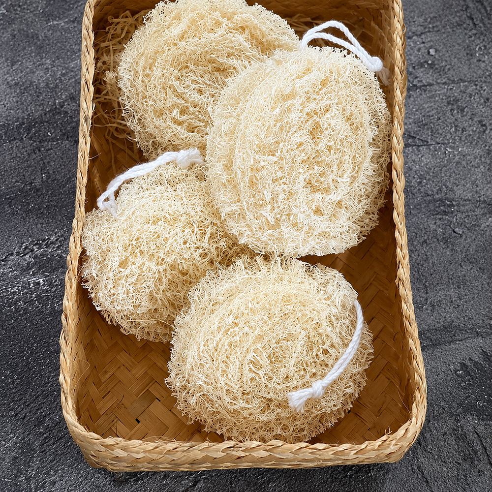 Natural Round Loofah, 10x10x5cm