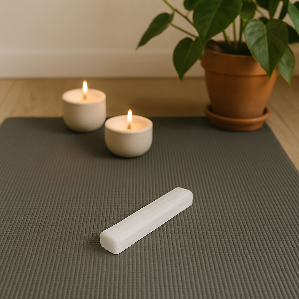 Selenite Wand, Stick, 10cm