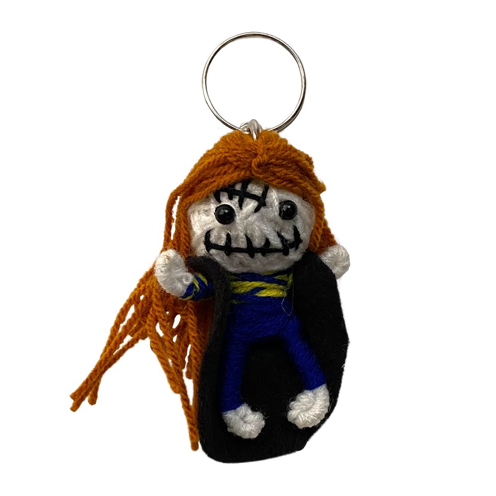 Voodoo String Doll Keychain, 7cm