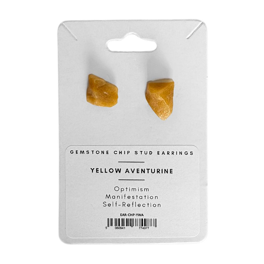 Gemstone Chip Stud Earrings, 1x1cm