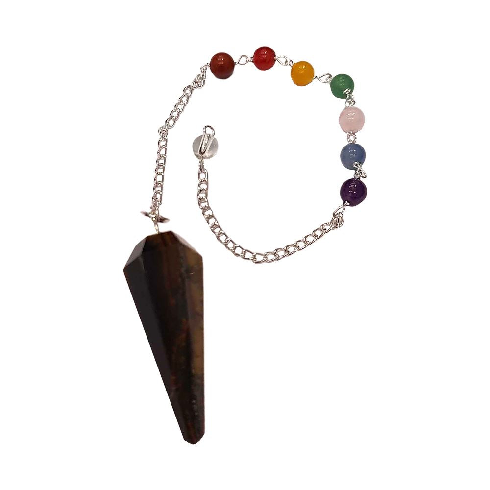 Pendulum with 7 Chakra Beaded Chain