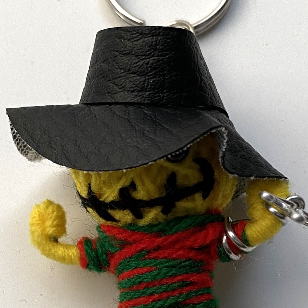 Voodoo String Doll Keychain, 7cm