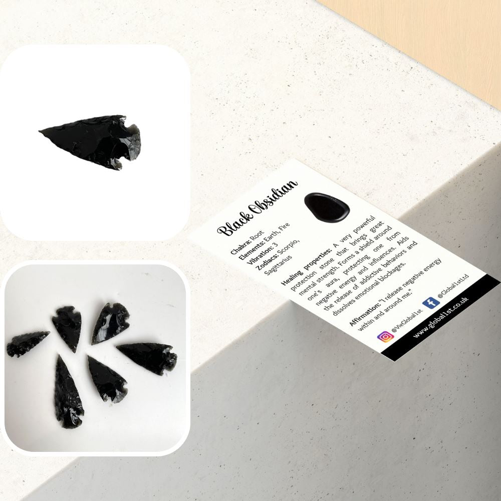 Faceted Arrowhead, 3-4cm