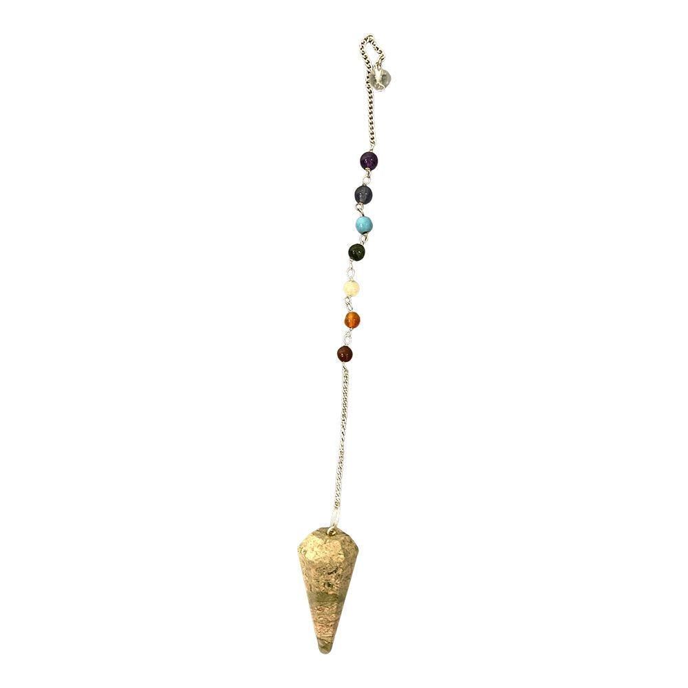 Pendulum with 7 Chakra Beaded Chain