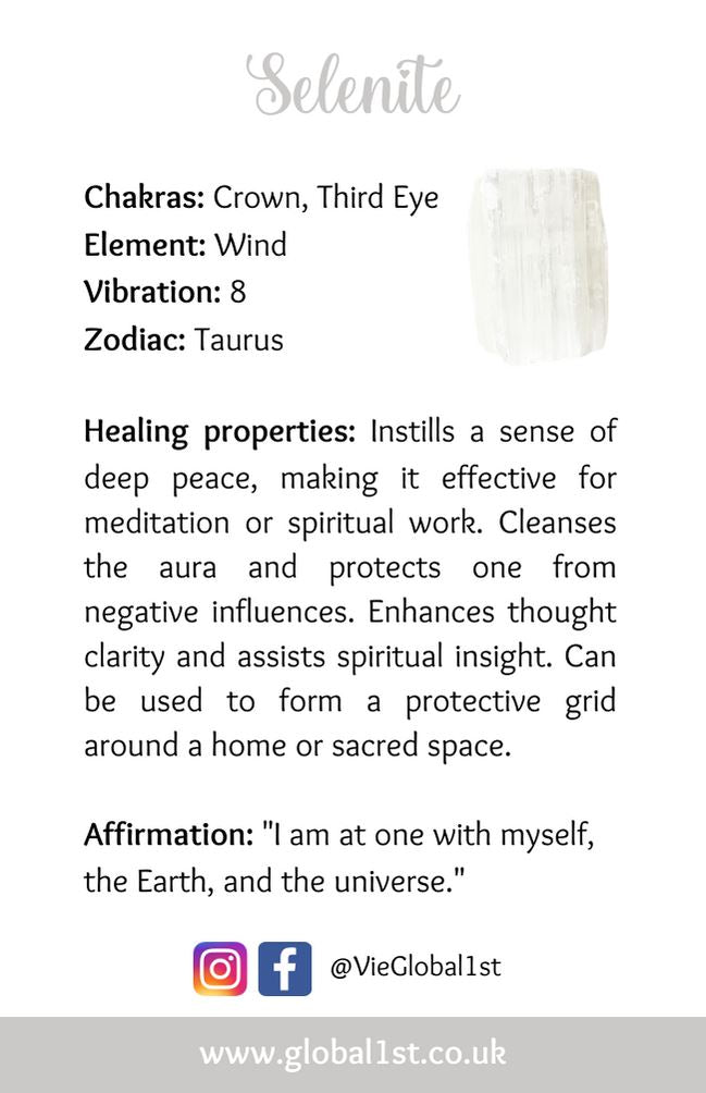 Selenite Charging Plate