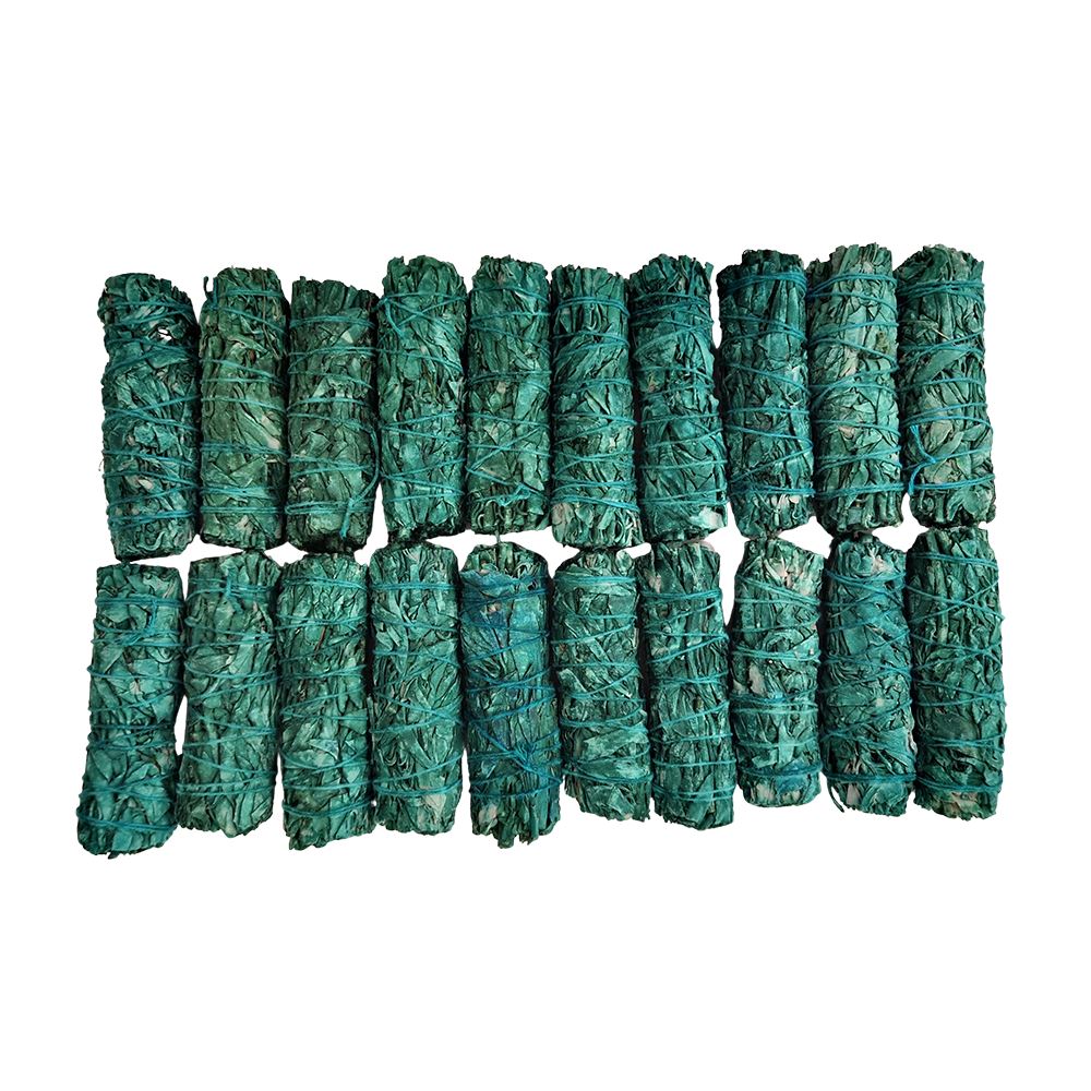 Smudge Stick, White Sage and Nag Champa 4", Pack of 20