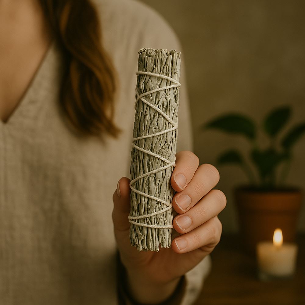 Slimline Smudge Stick, Blue Sage 4"