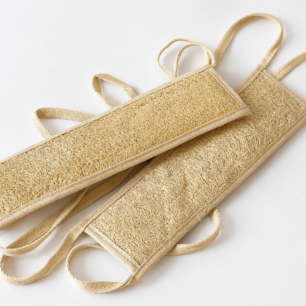 Natural Loofah Back Scrubber, 28x8cm