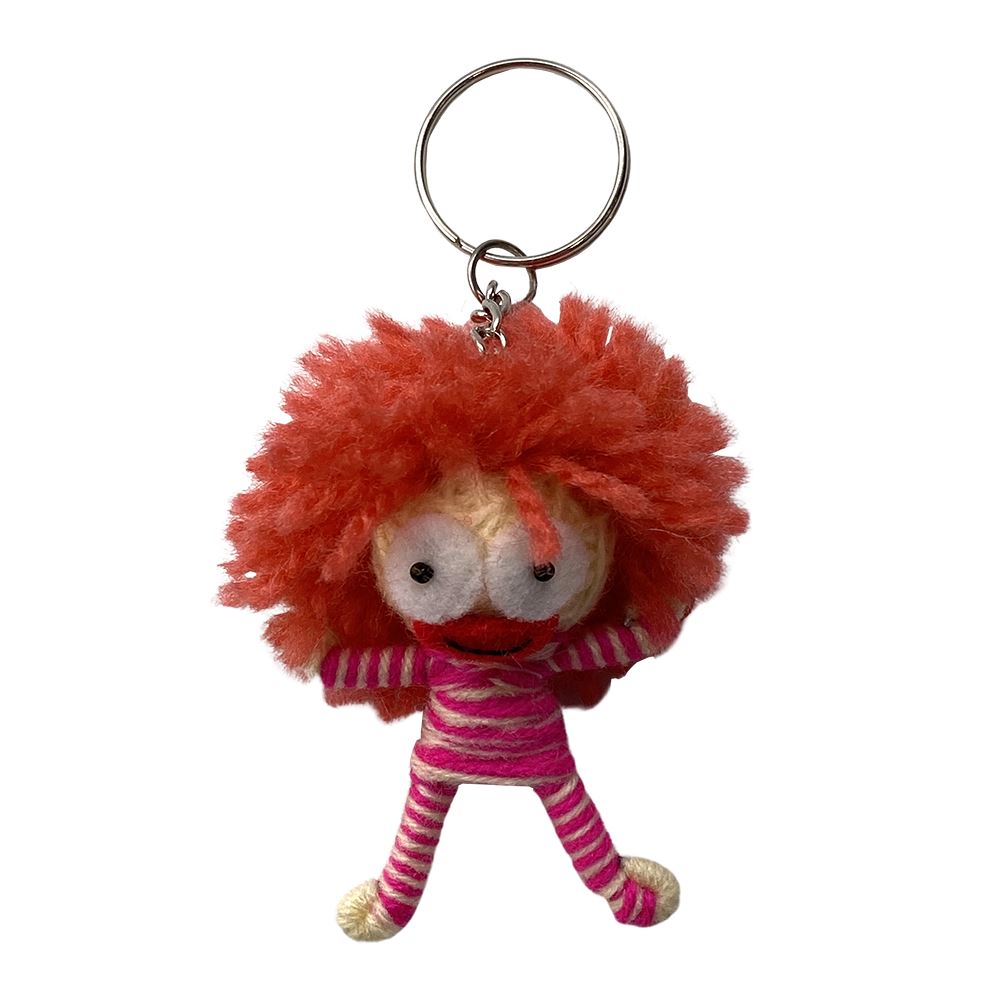 Voodoo String Doll Keychain, 7cm