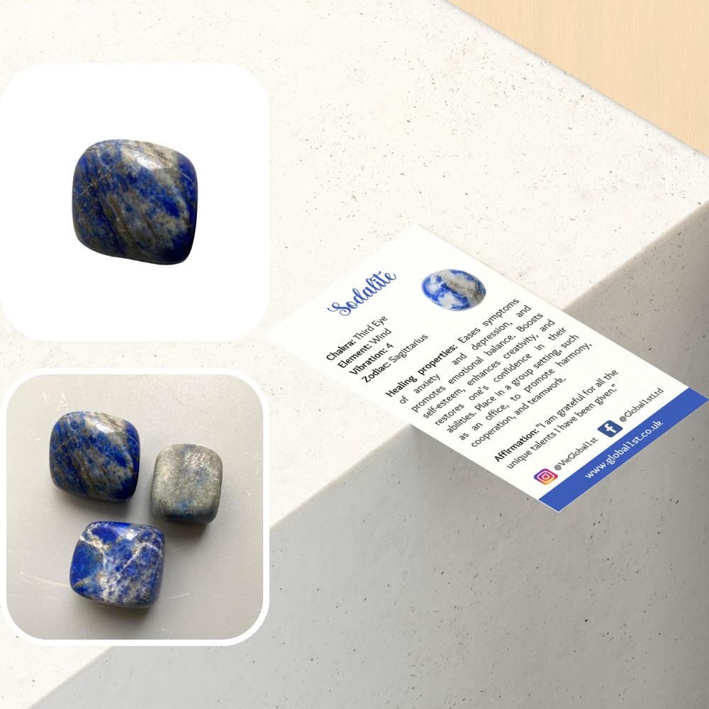 Tumbled Crystals, Pack of 6