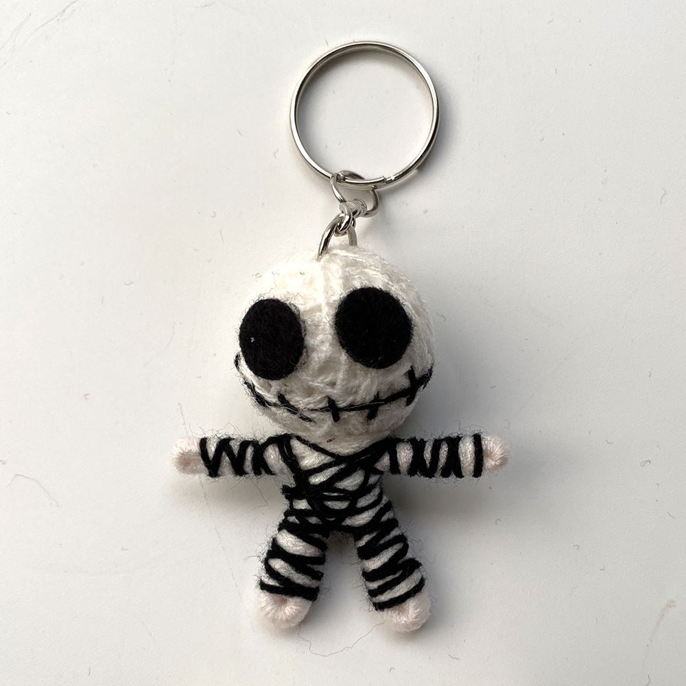 Voodoo String Doll Keychain, 7cm