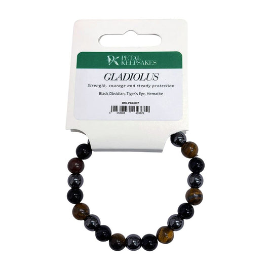 Petal Keepsakes Gemstone Bracelet, Gladiolus