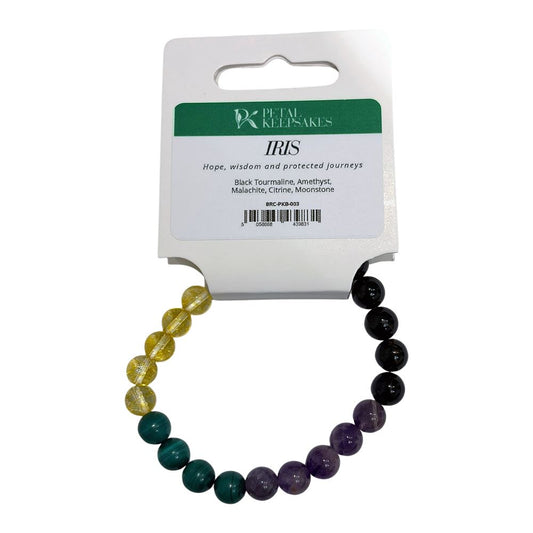 Petal Keepsakes Gemstone Bracelet, Iris