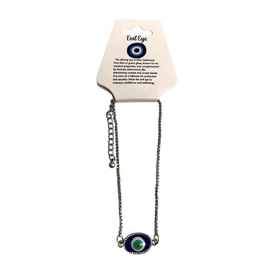 Evil Eye Anklet, Oval Eye (JIT)