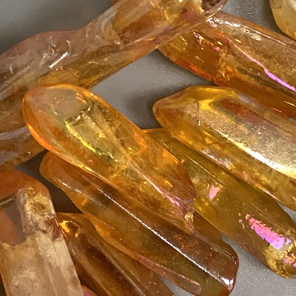 Electroplated Quartz Points, 2-3cm, Single