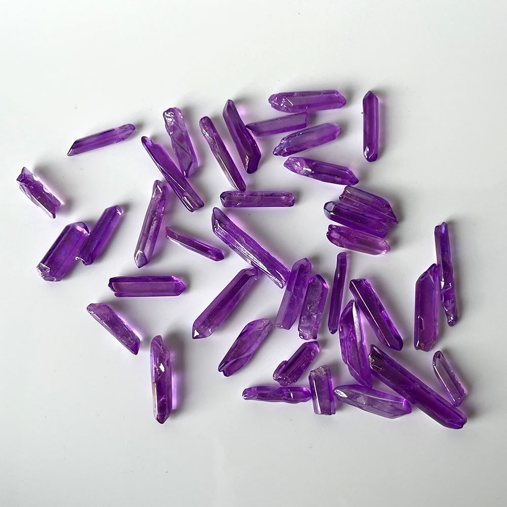 Electroplated Quartz Points, 2-3cm, Single