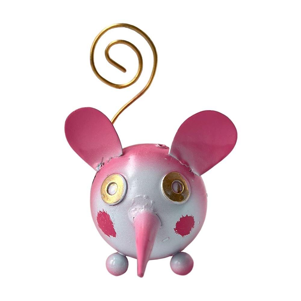 Whimsical Metal Curly Tailed Animal