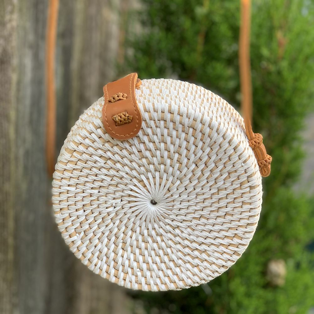 Rattan Roundy Bag