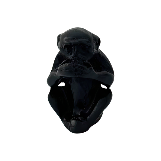 Speak No Evil Monkey Figurine, 4cm