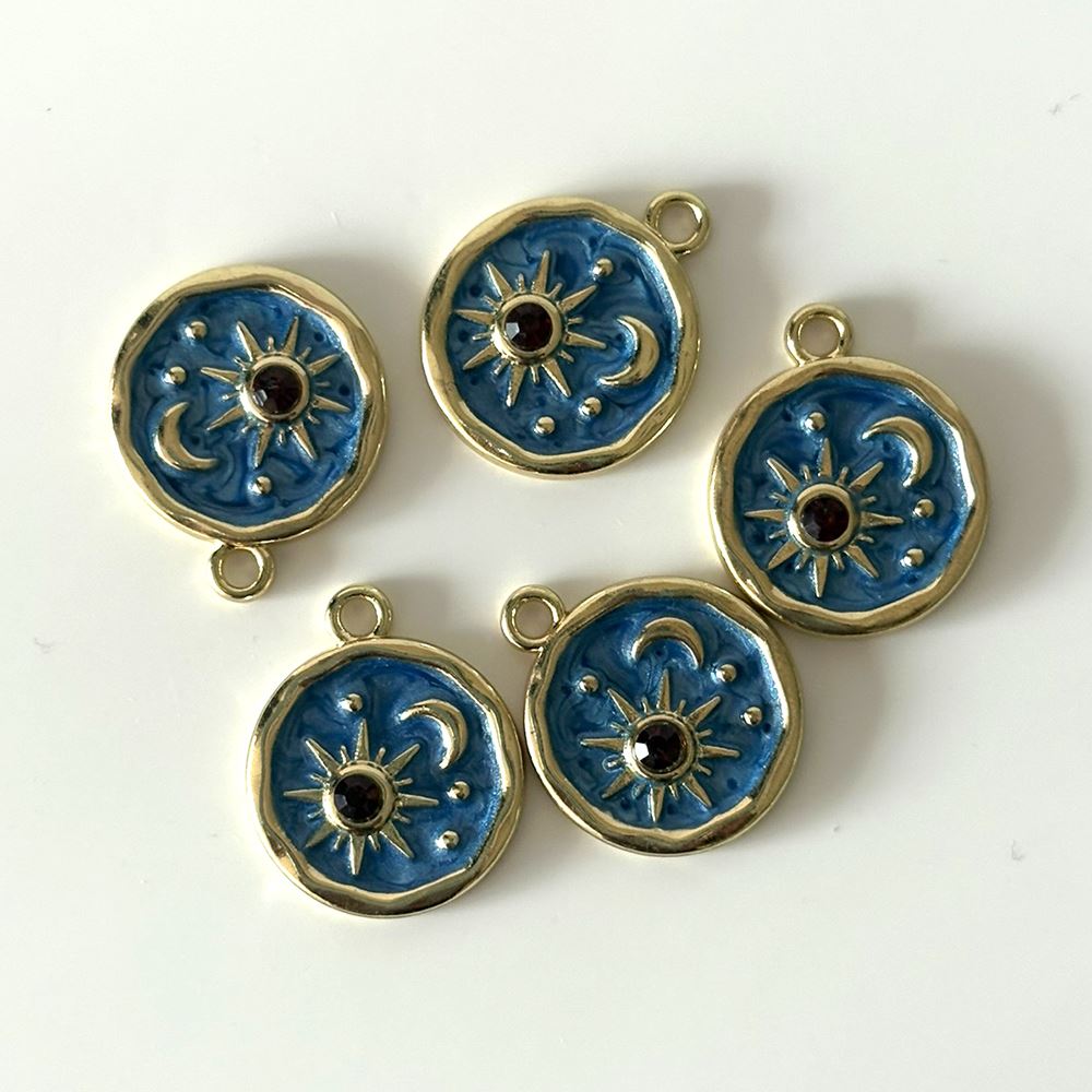 Sun & Moon Enamel Charm