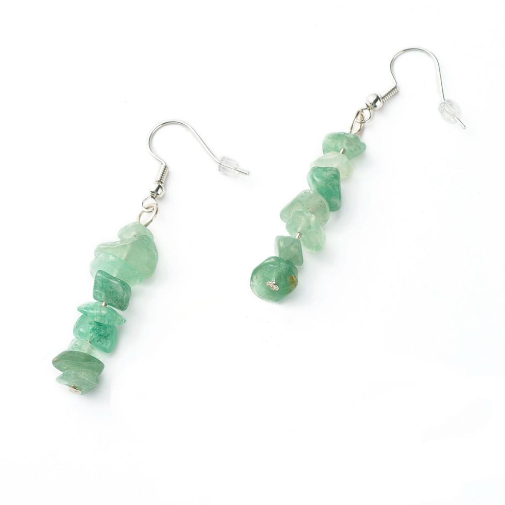 Gemstone Chips Dangle Earrings