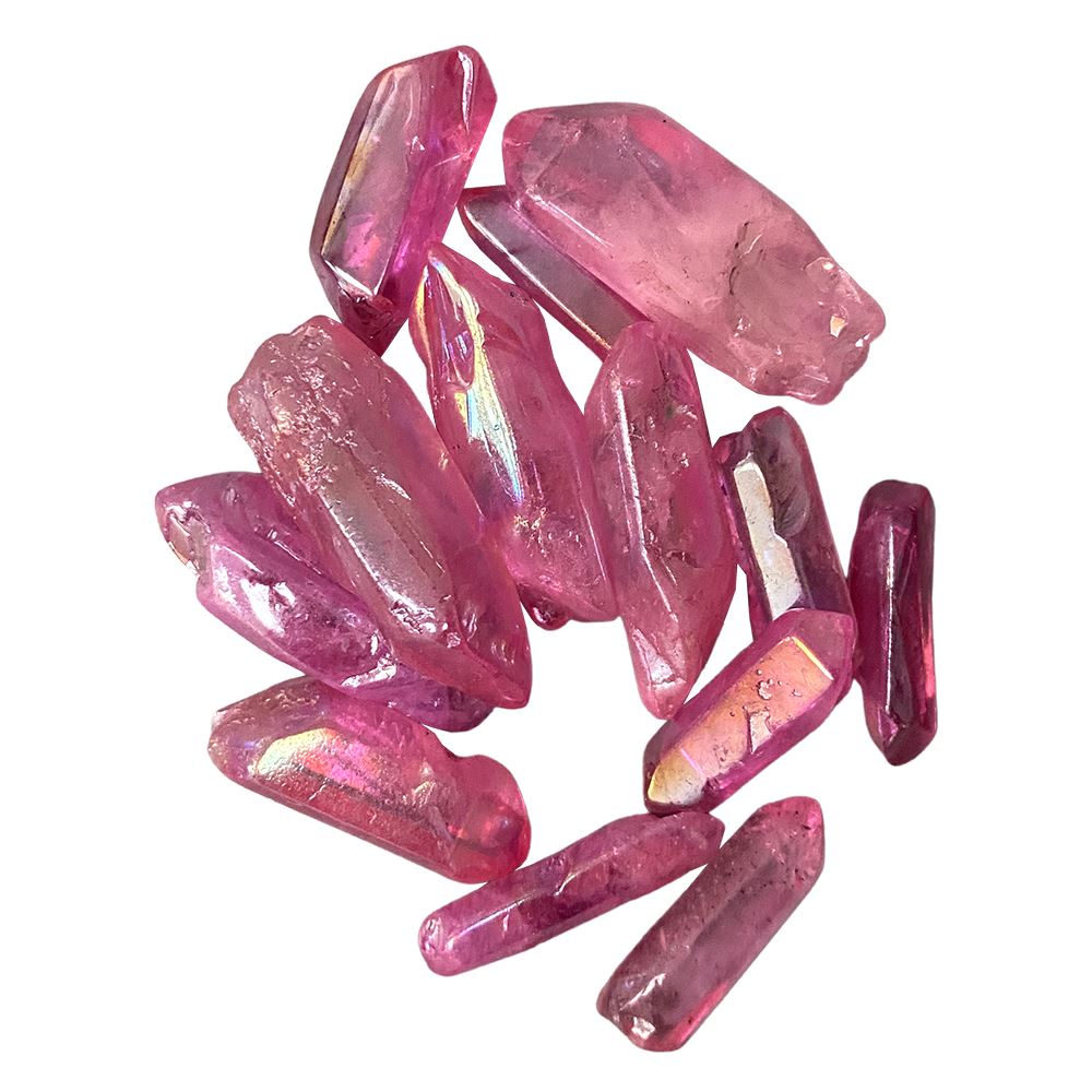 Electroplated Quartz Points, 2-3cm, Pack of 12