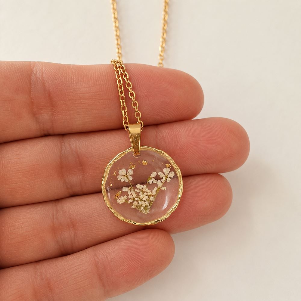 Pressed Flower Pendant
