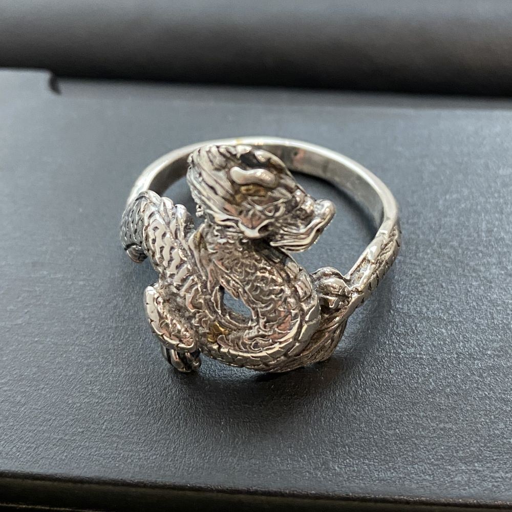 Silver-Plated Gothic Ring (#56)