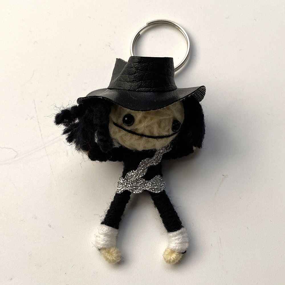 Voodoo String Doll Keychain, 7cm