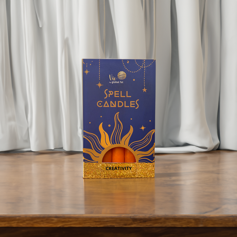 Spell Candles, Handmade & Unscented, Pack of 5
