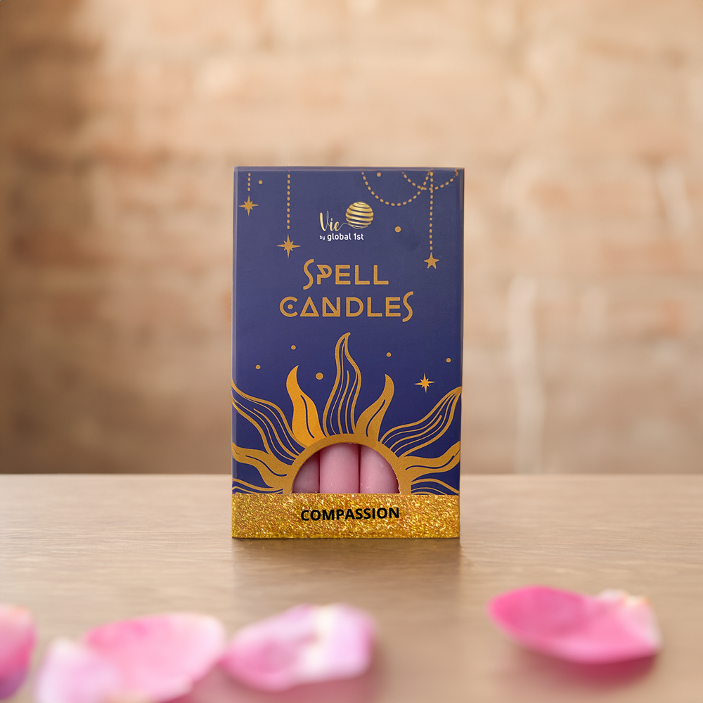 Spell Candles, Handmade & Unscented, Pack of 5