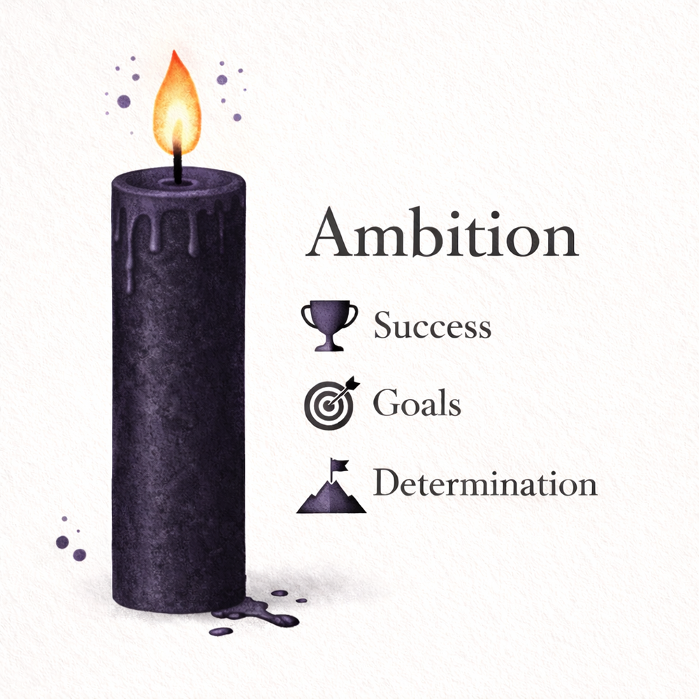 Spell Candles, Handmade & Unscented, Pack of 5