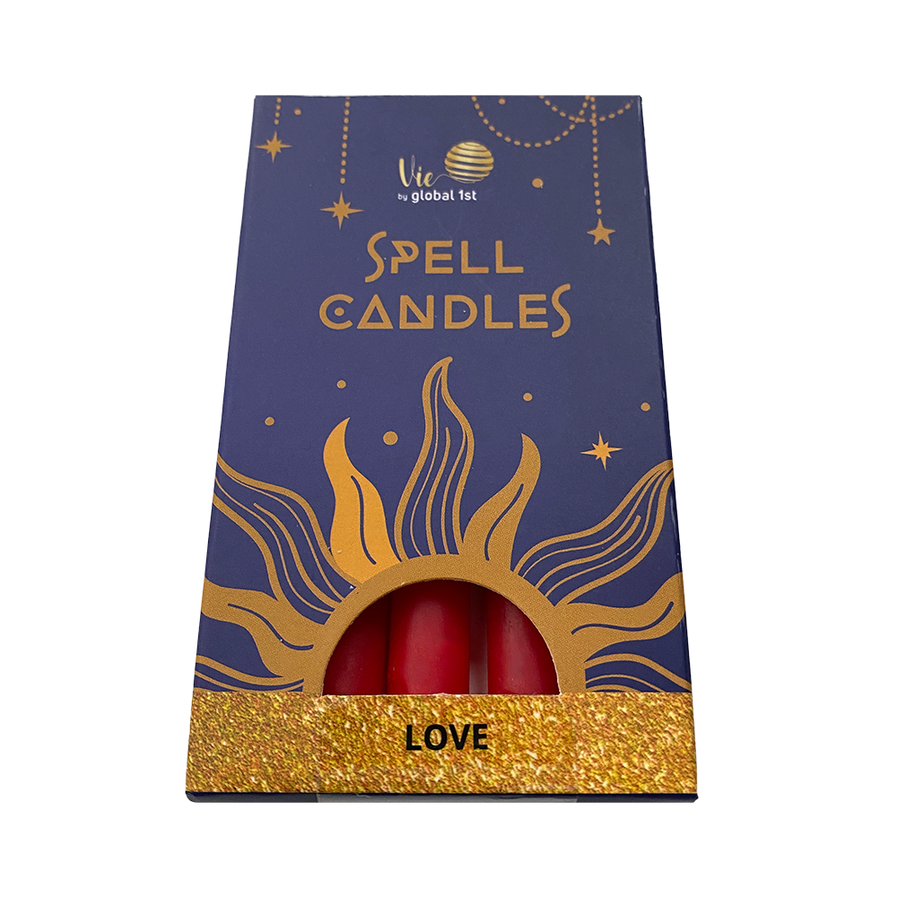 Spell Candles, Handmade & Unscented, Pack of 5