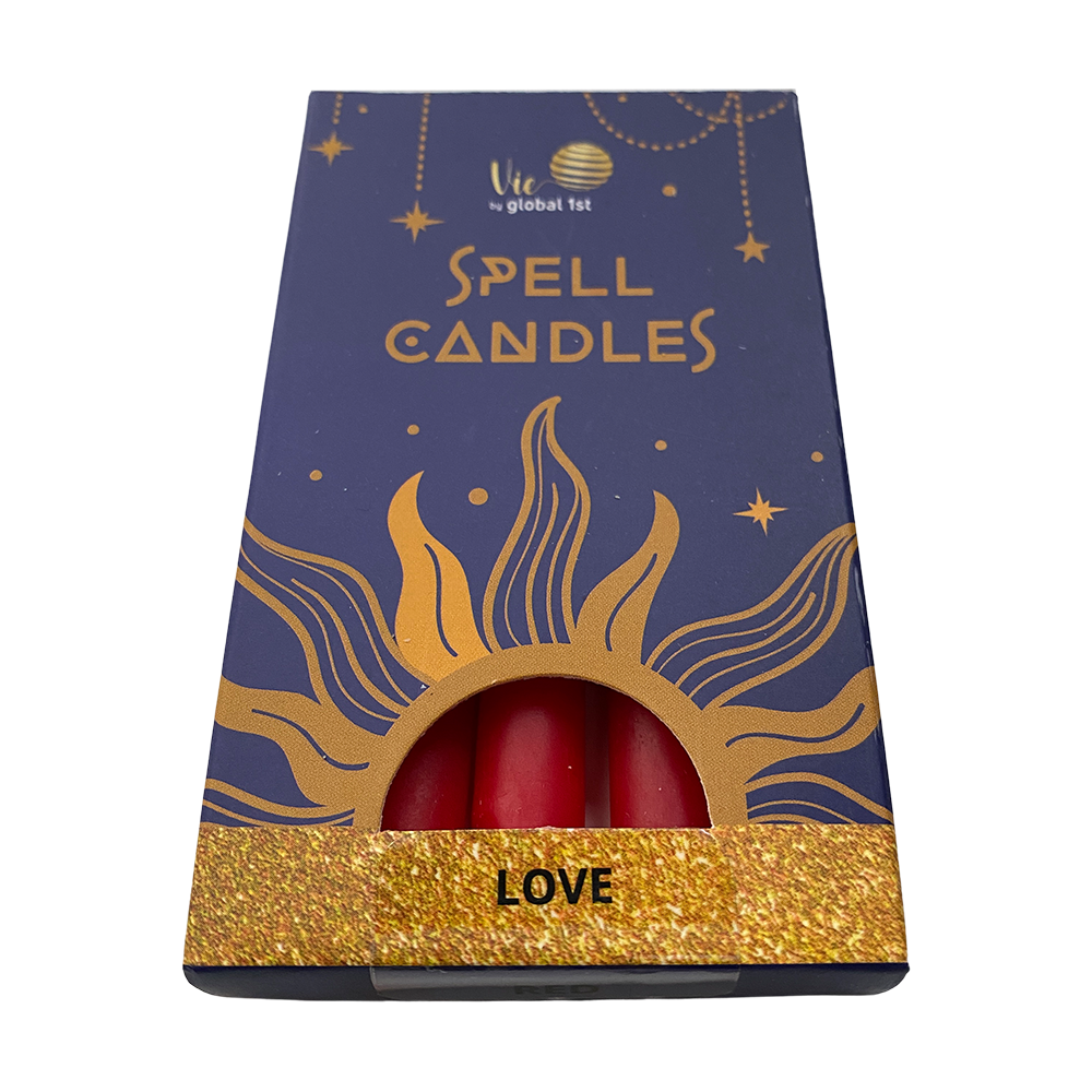 Spell Candles, Handmade & Unscented, Pack of 5