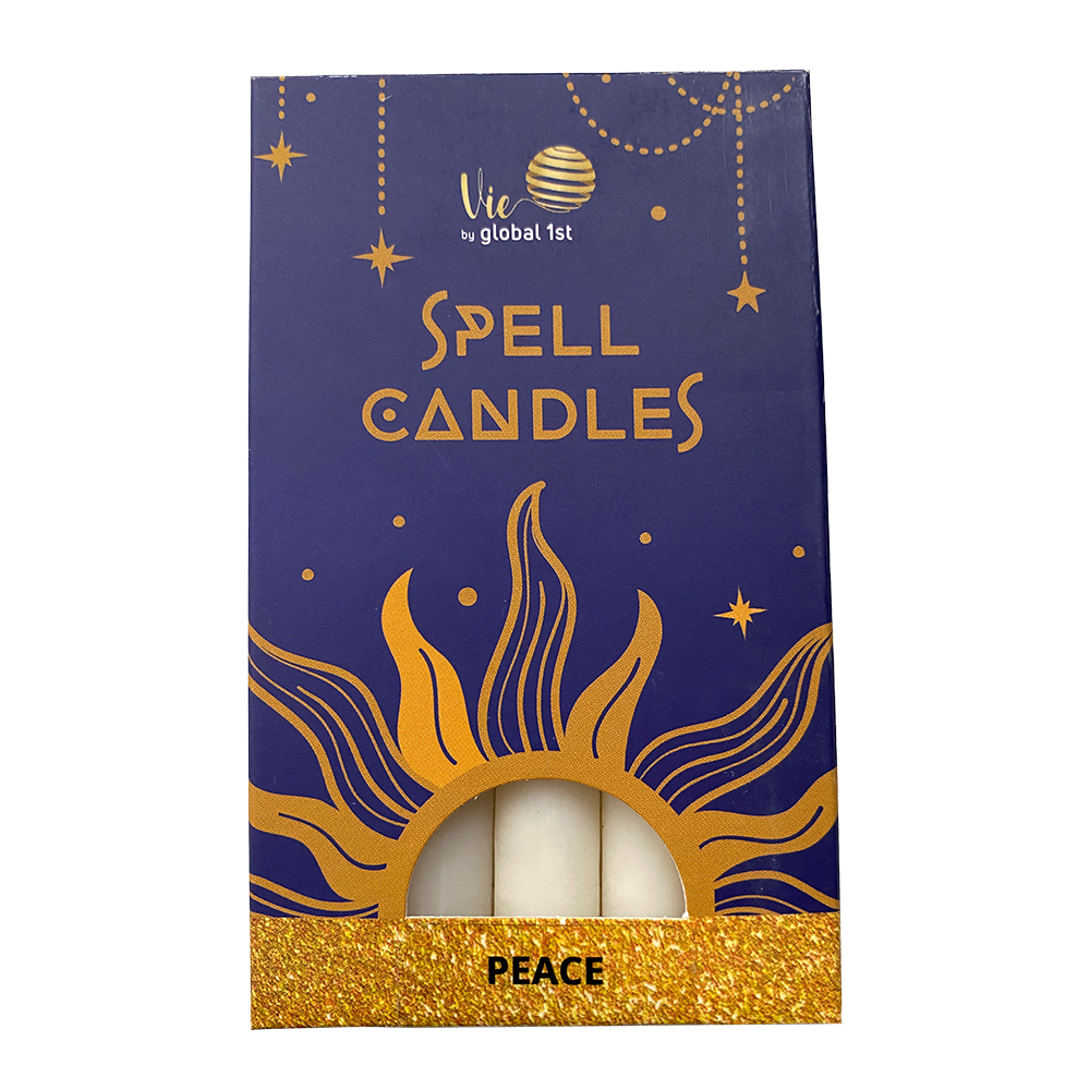 Spell Candles, Handmade & Unscented, Pack of 5