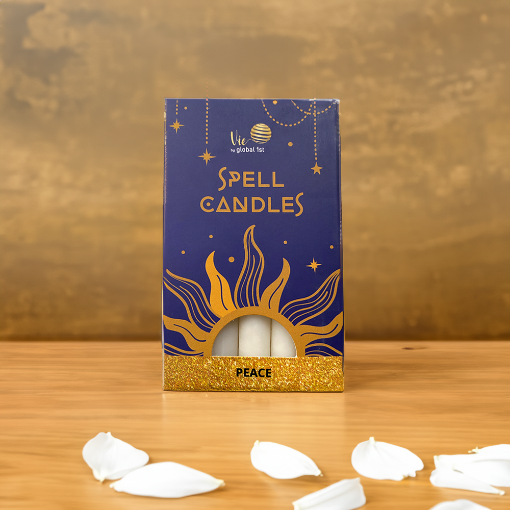 Spell Candles, Handmade & Unscented, Pack of 5