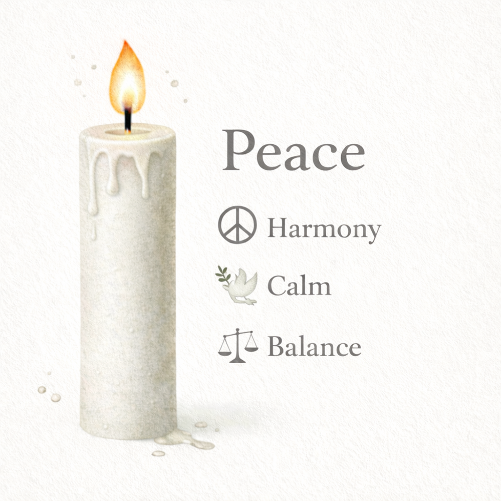 Spell Candles, Handmade & Unscented, Pack of 5