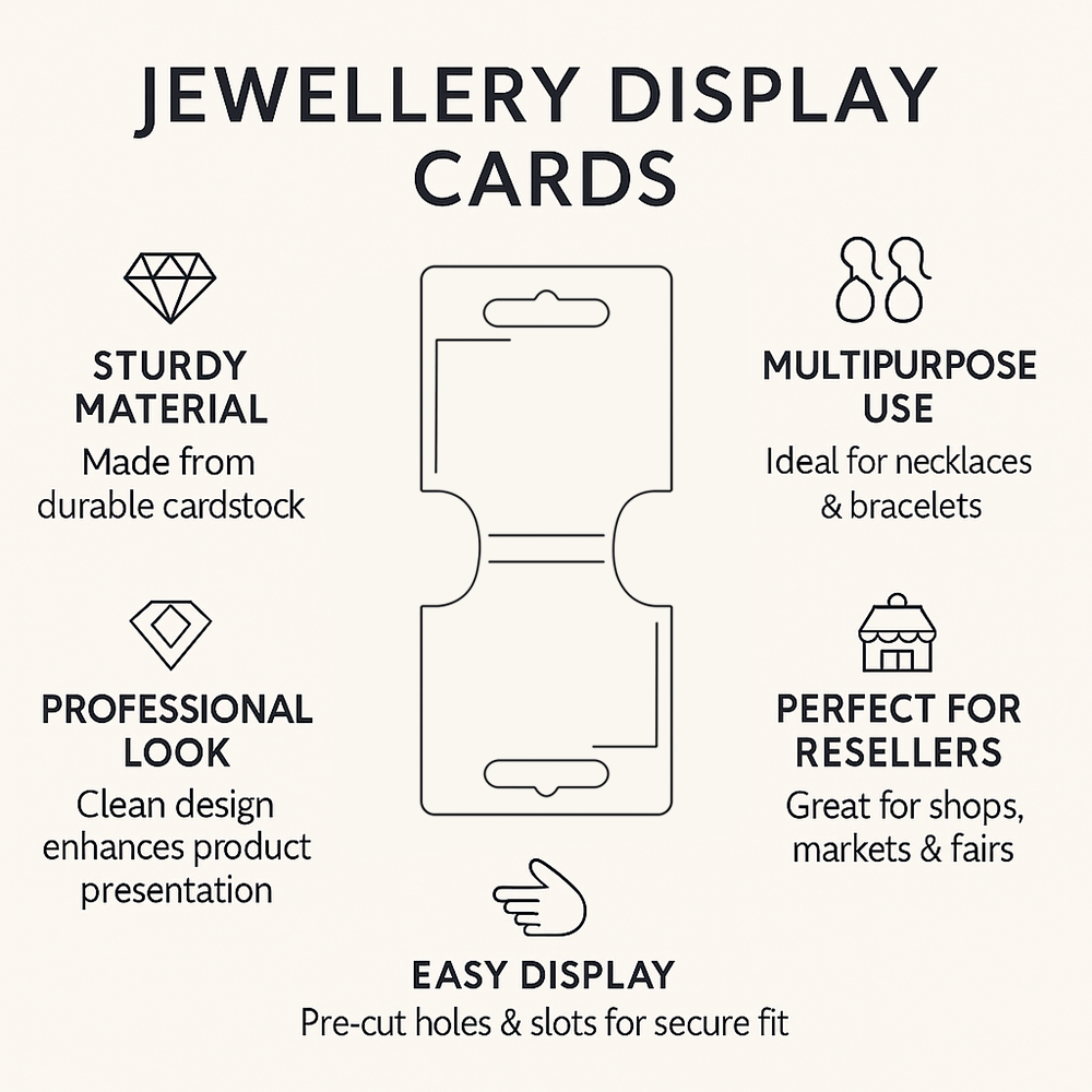 Jewellery Card, 6x6cm (Folded), Single