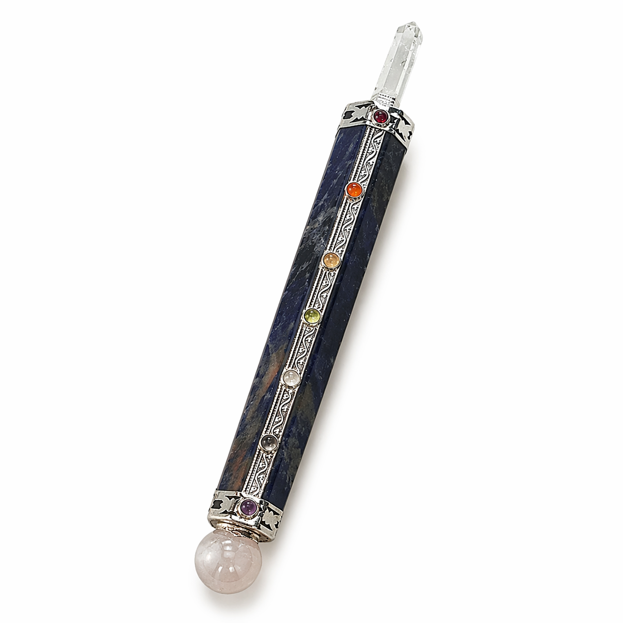 7 Chakra Healing Stick, 15cm, Sodalite